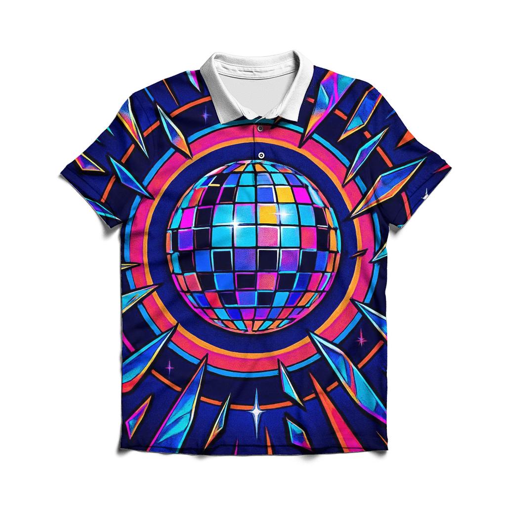 Prism Disco Halo premium cotton polo shirts