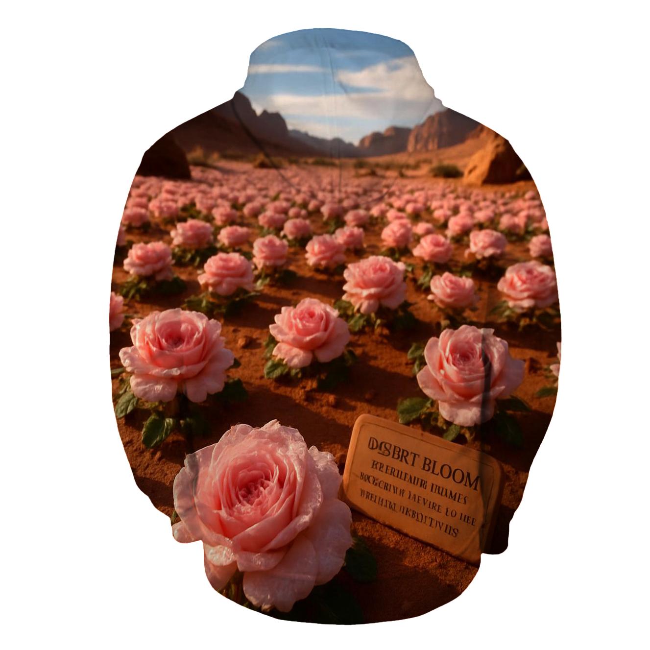 Desert Nubian Rose After Rare Rain premium hoodies
