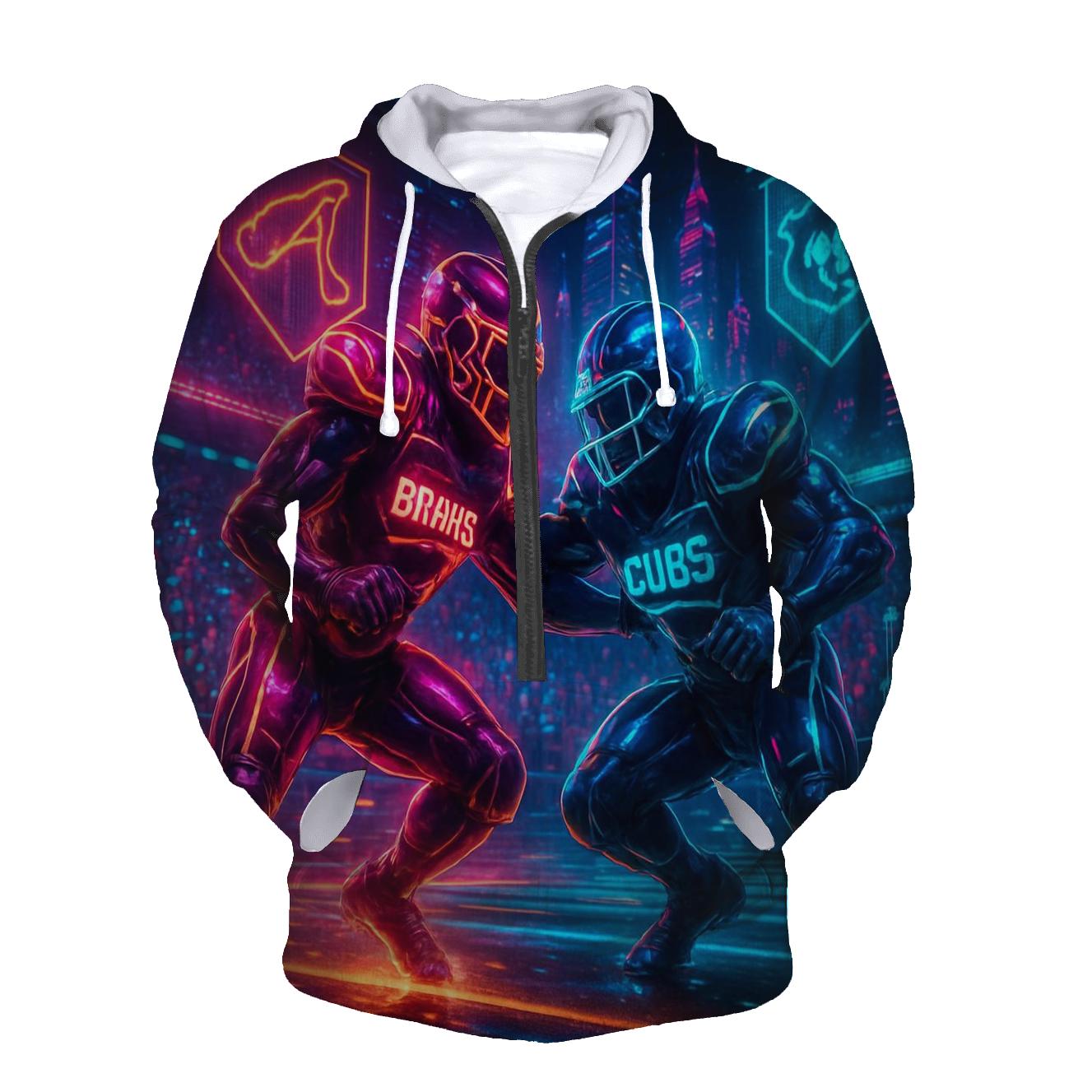 Neon Rivalry Scrimmage custom hoodies