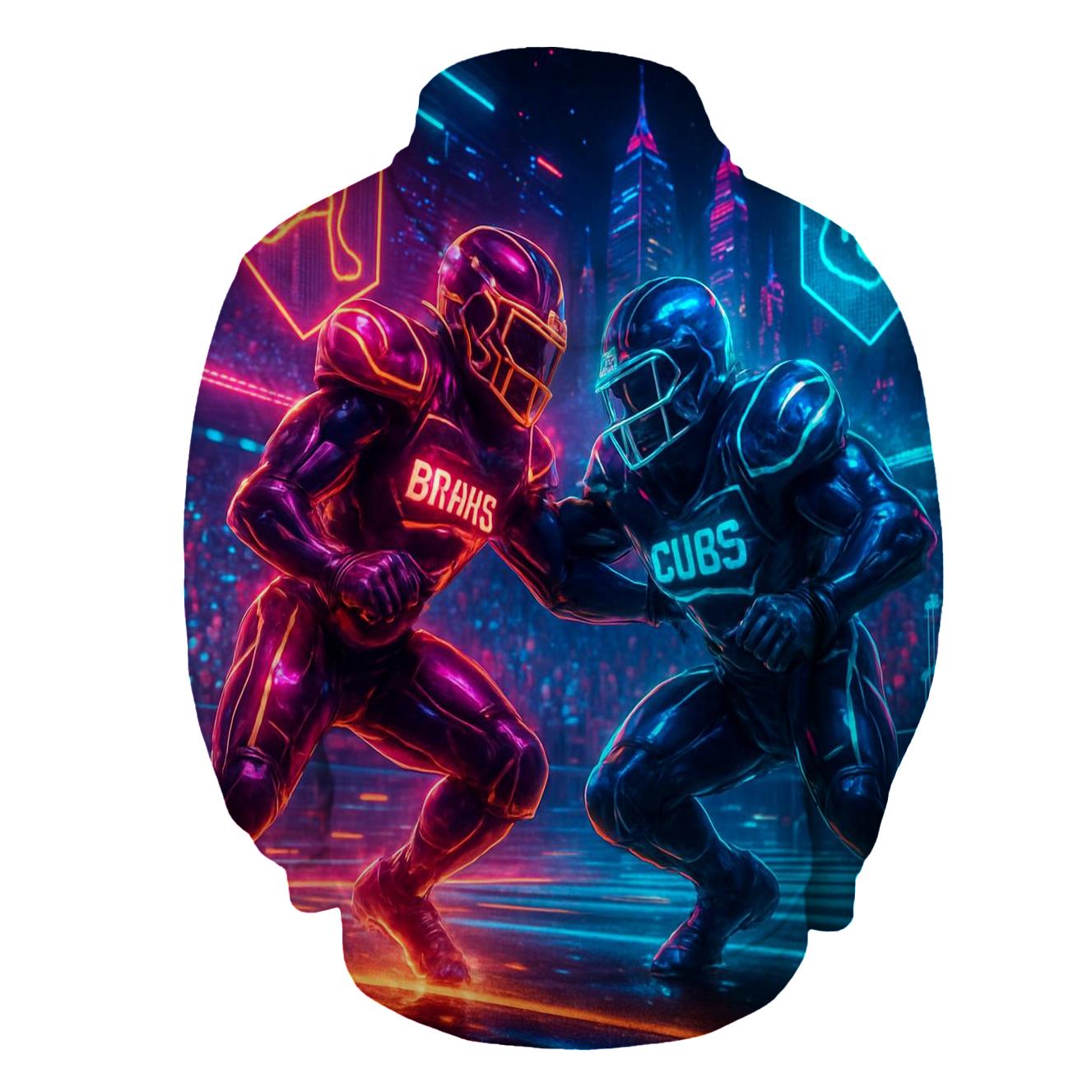 Neon Rivalry Scrimmage custom hoodies