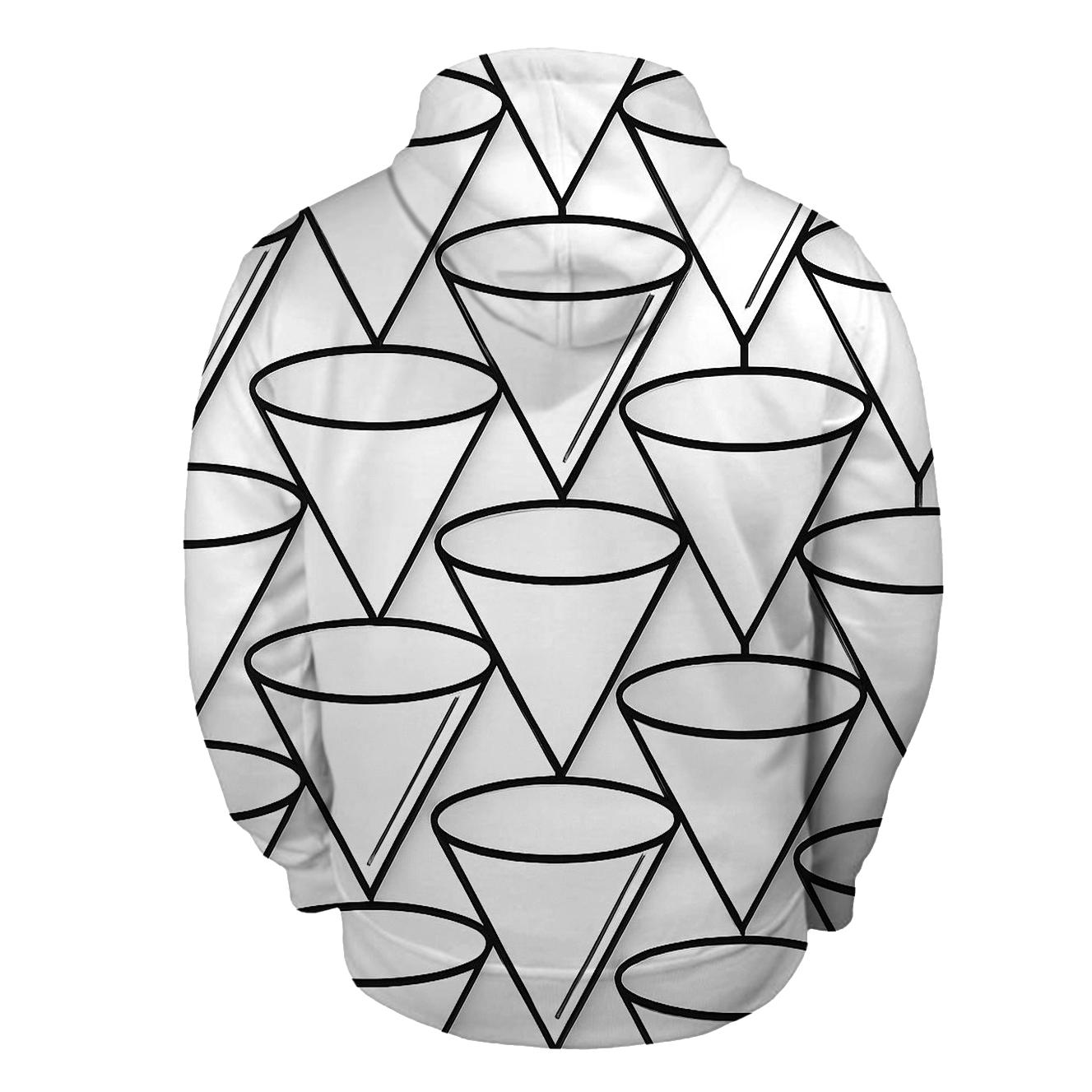 Filter Grid Geometry graphic hoodies