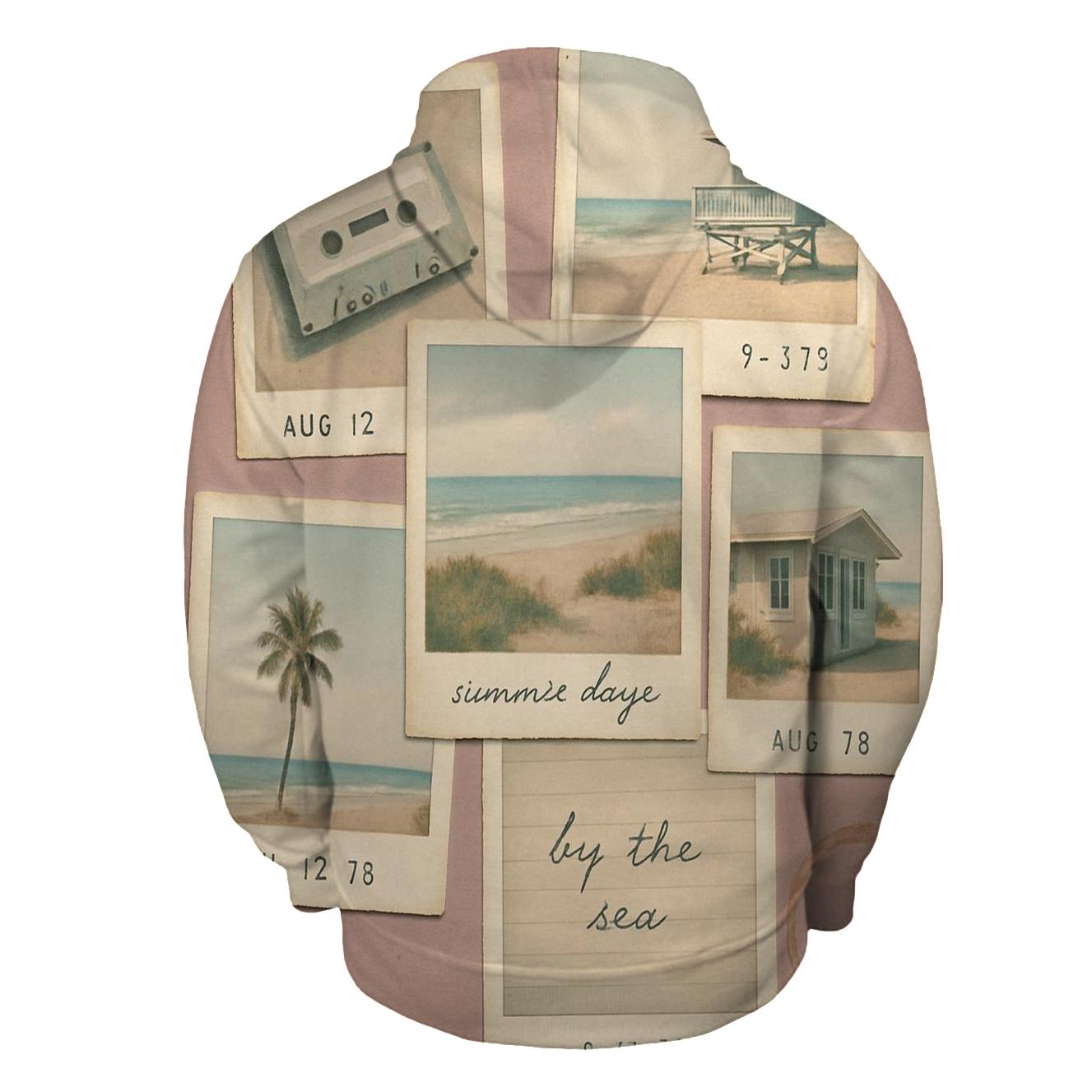 Polaroid Summer Collage embroidered hoodies