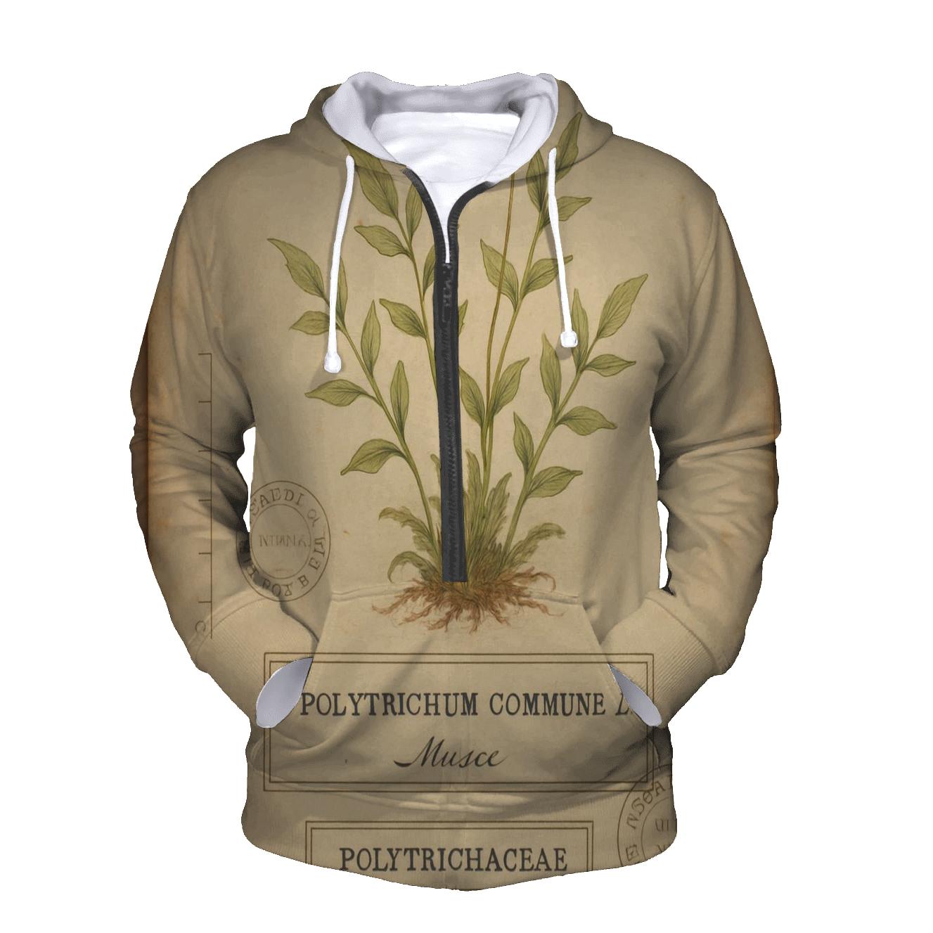 Vintage Botanical Study Plate hoodies fashion