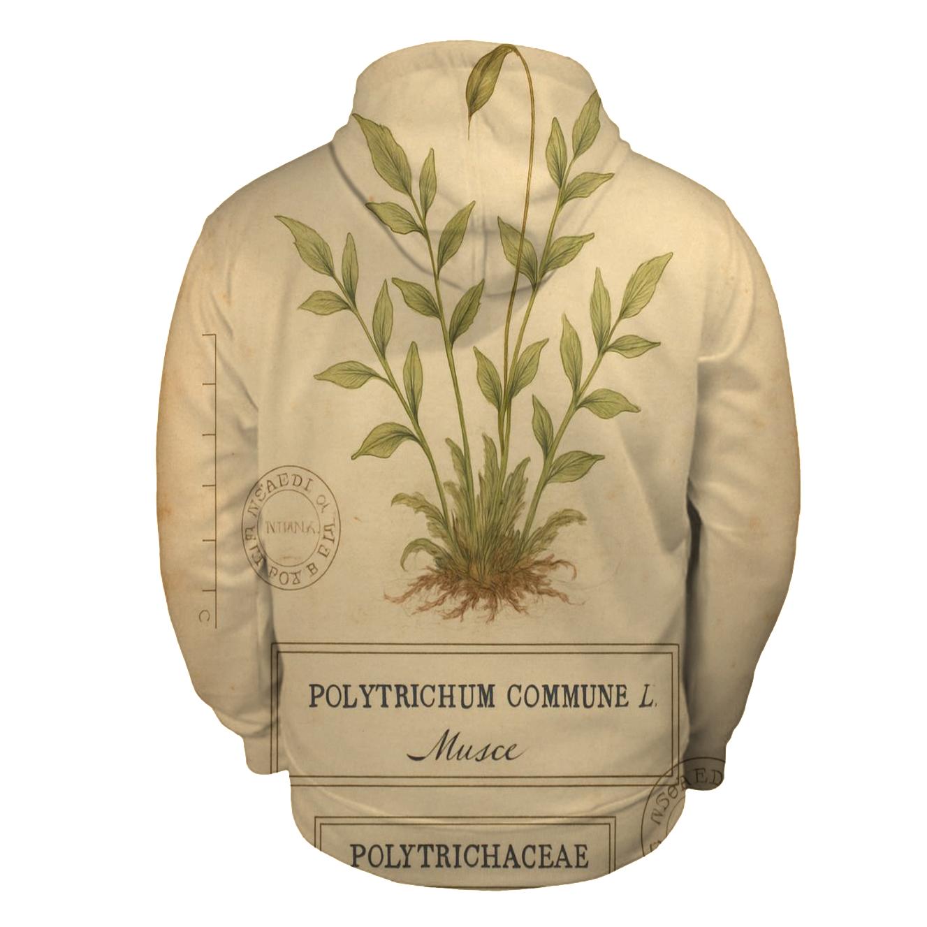 Vintage Botanical Study Plate hoodies fashion