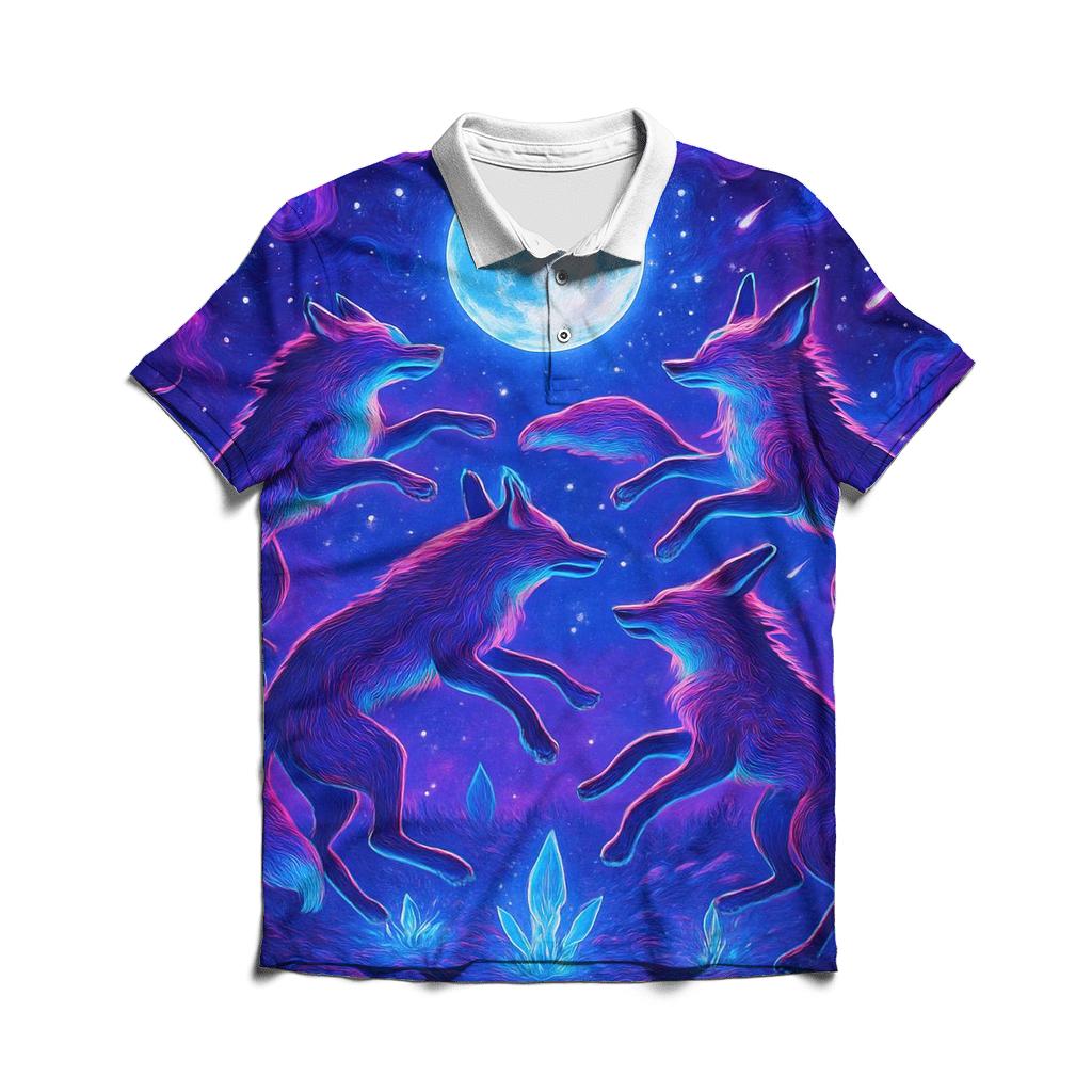 Nebula Fox Troupe custom polo shirts