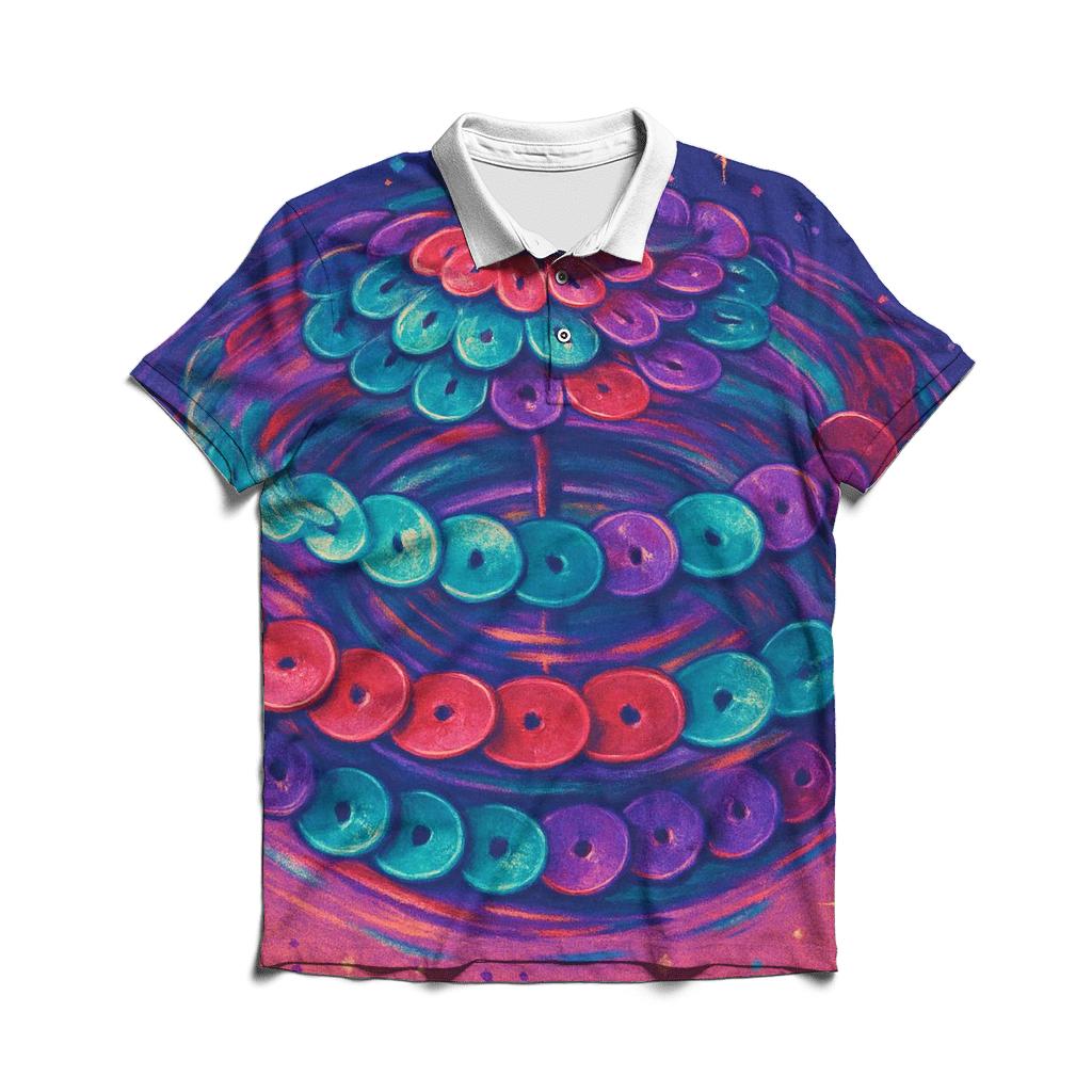 Sequin Carousel personalized polo shirts