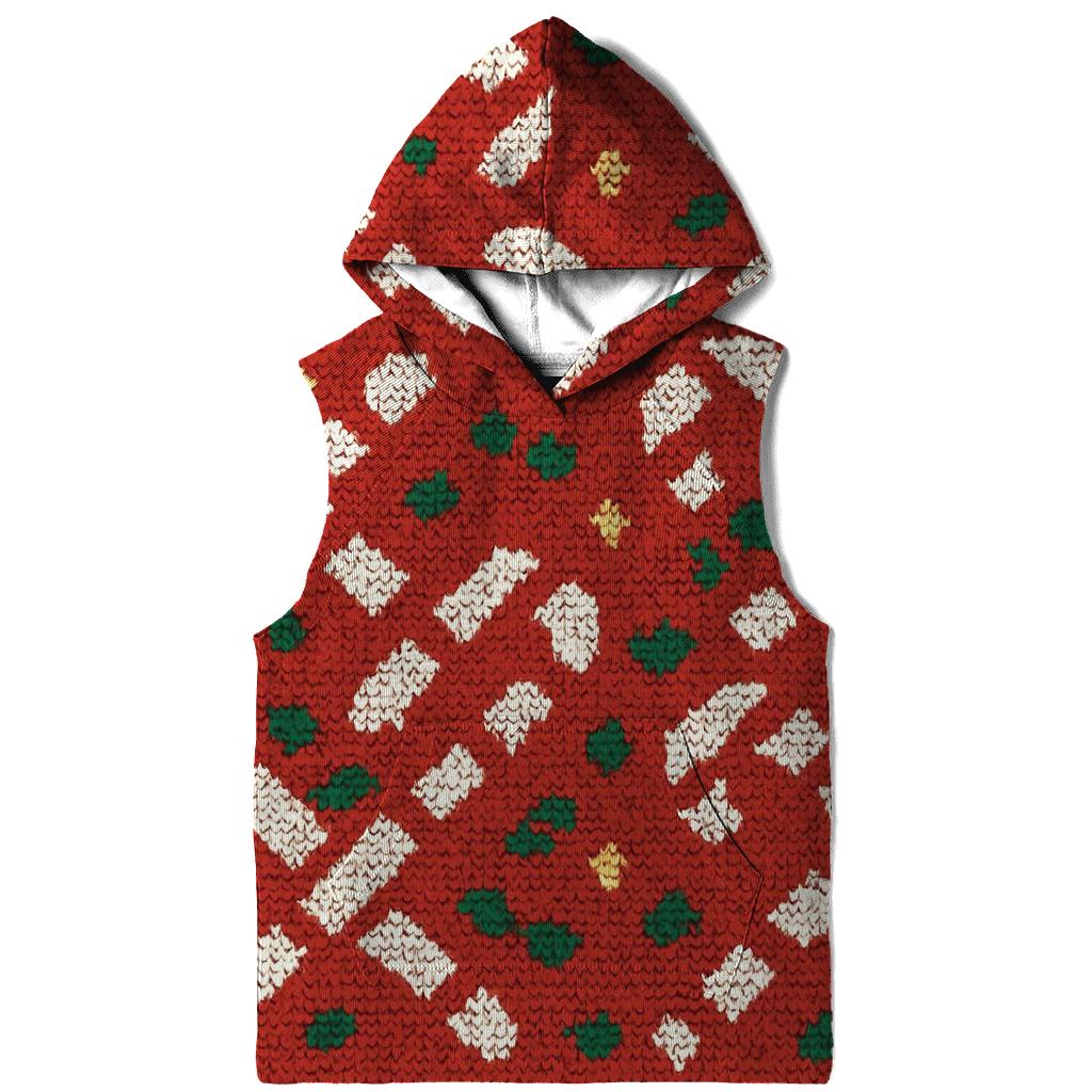 Candy Cane Herringbone Stitch Design heavyweight hoodies