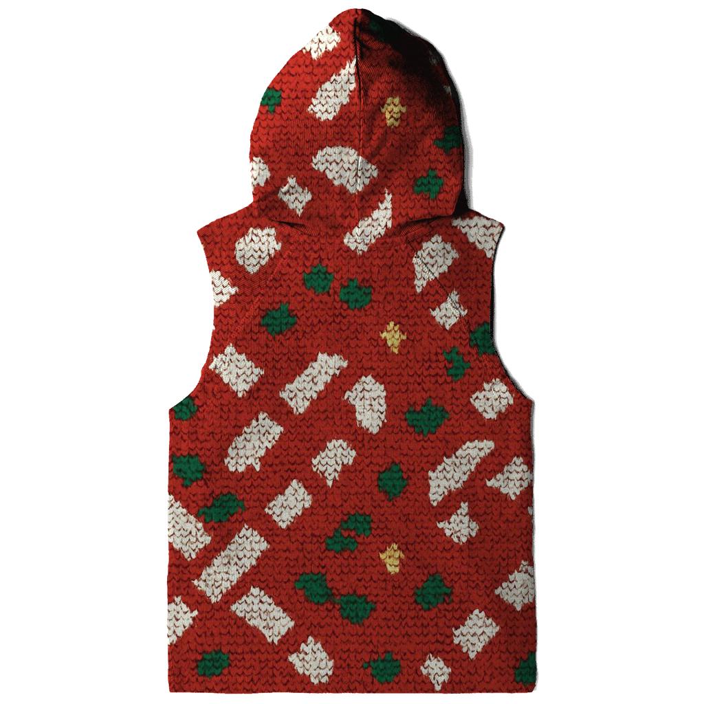 Candy Cane Herringbone Stitch Design heavyweight hoodies
