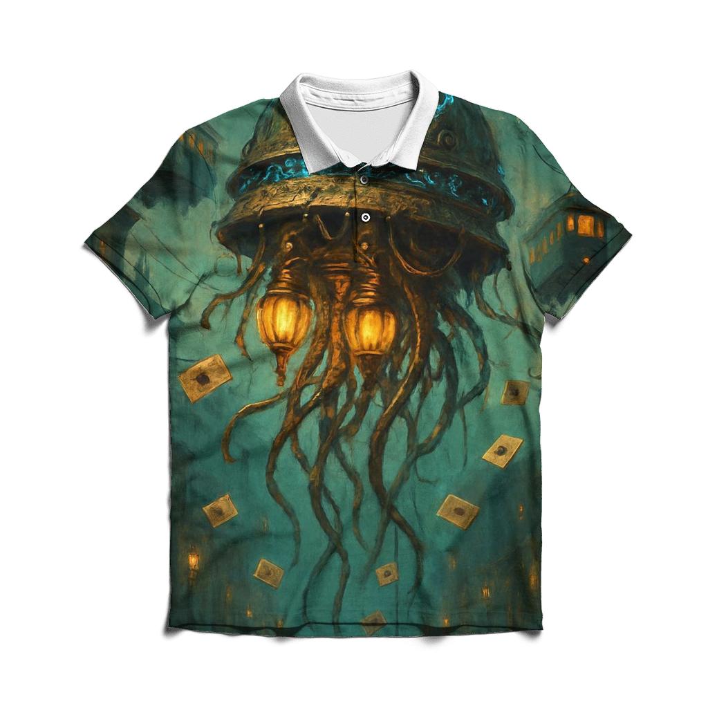 Clockwork Jelly Courier embroidered polo tops