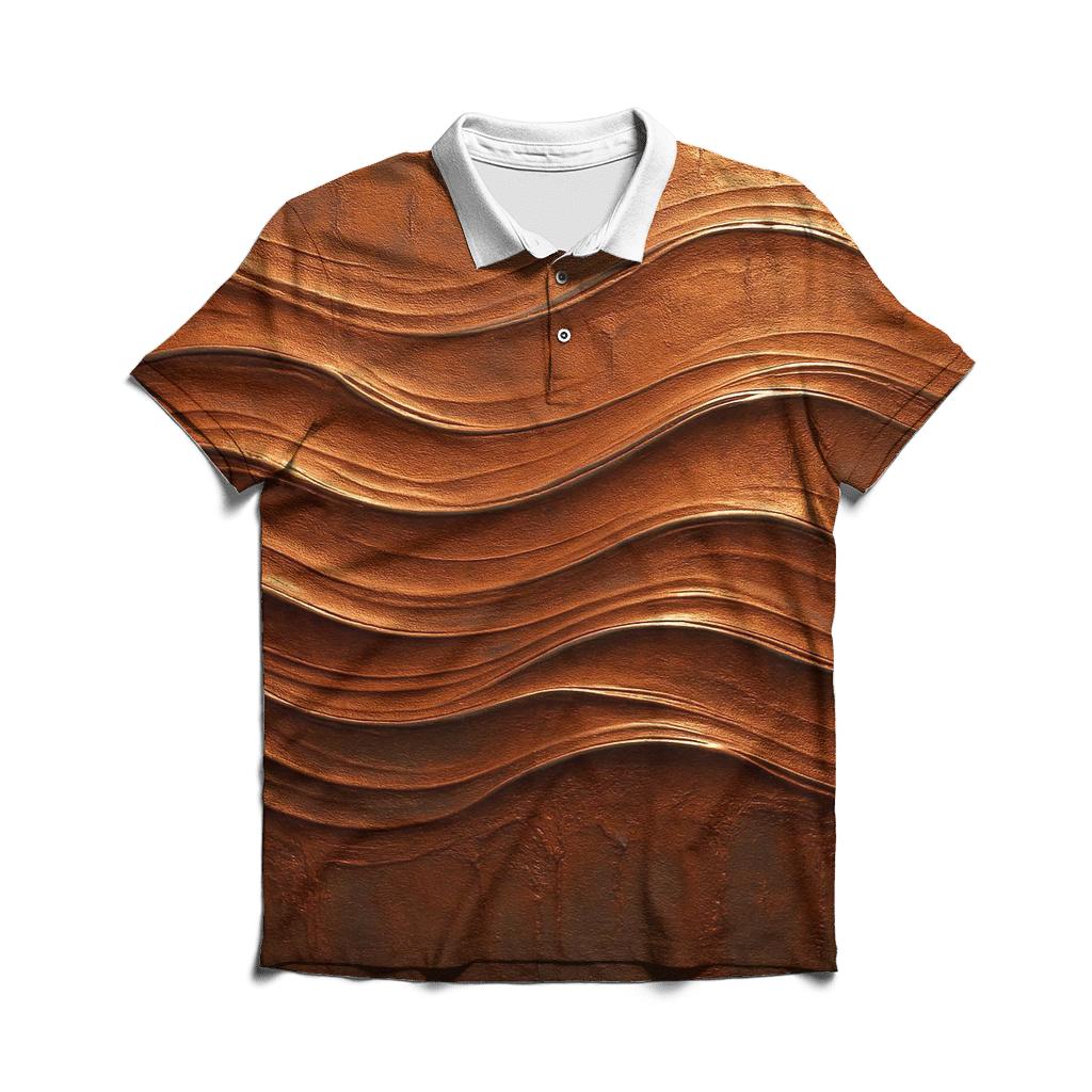 Copper Ripple Elegy stylish collar polo tees