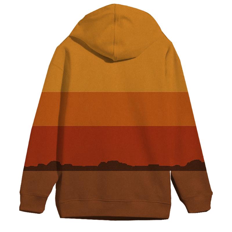 Sunset Groove Stripes hoodie designs