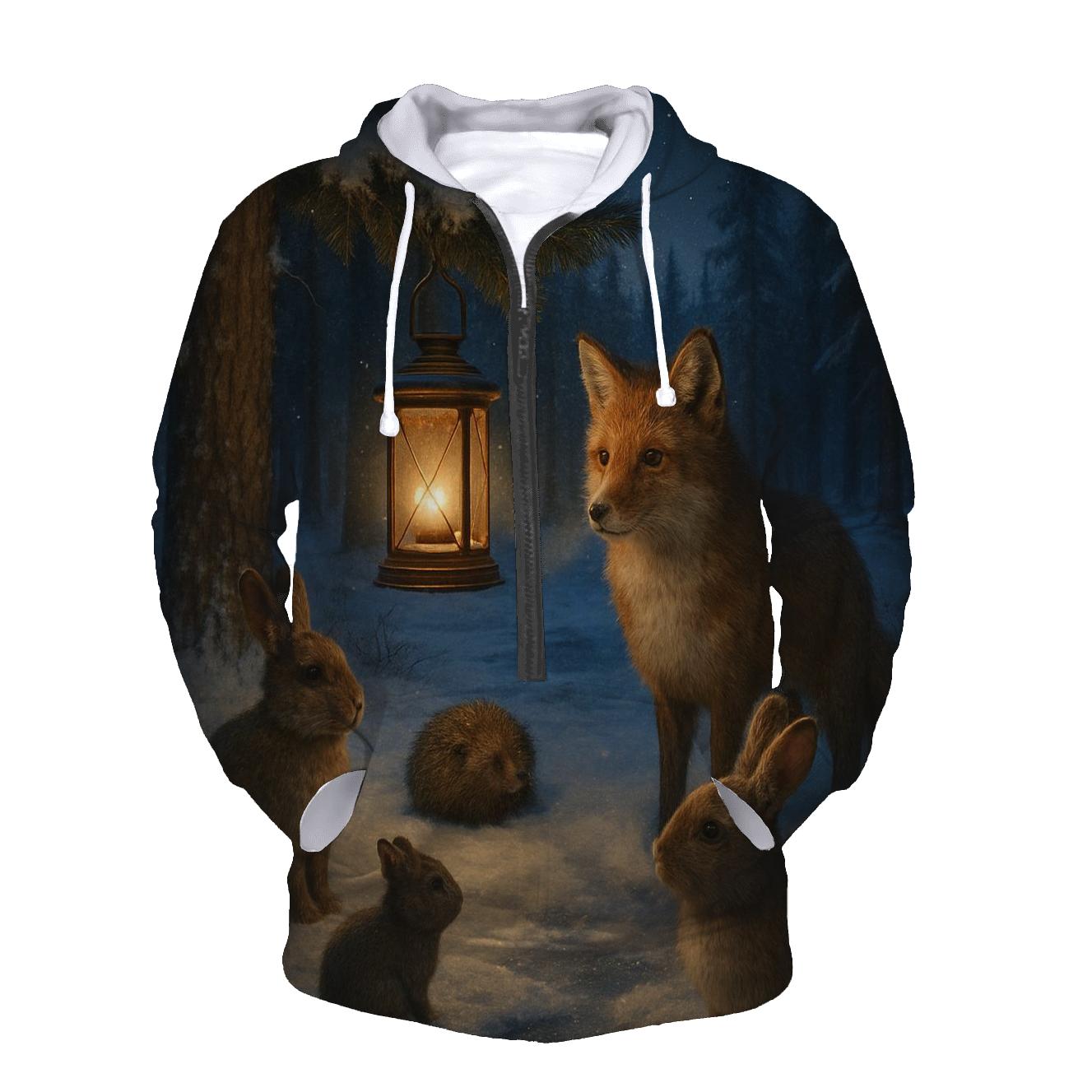 Forest Lantern Gathering premium hoodies