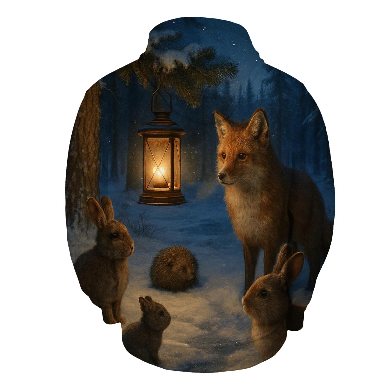 Forest Lantern Gathering premium hoodies