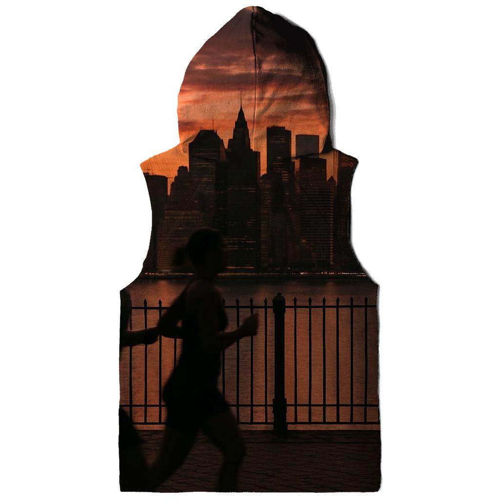 Sunset Silhouette From Brooklyn Promenade custom hoodies