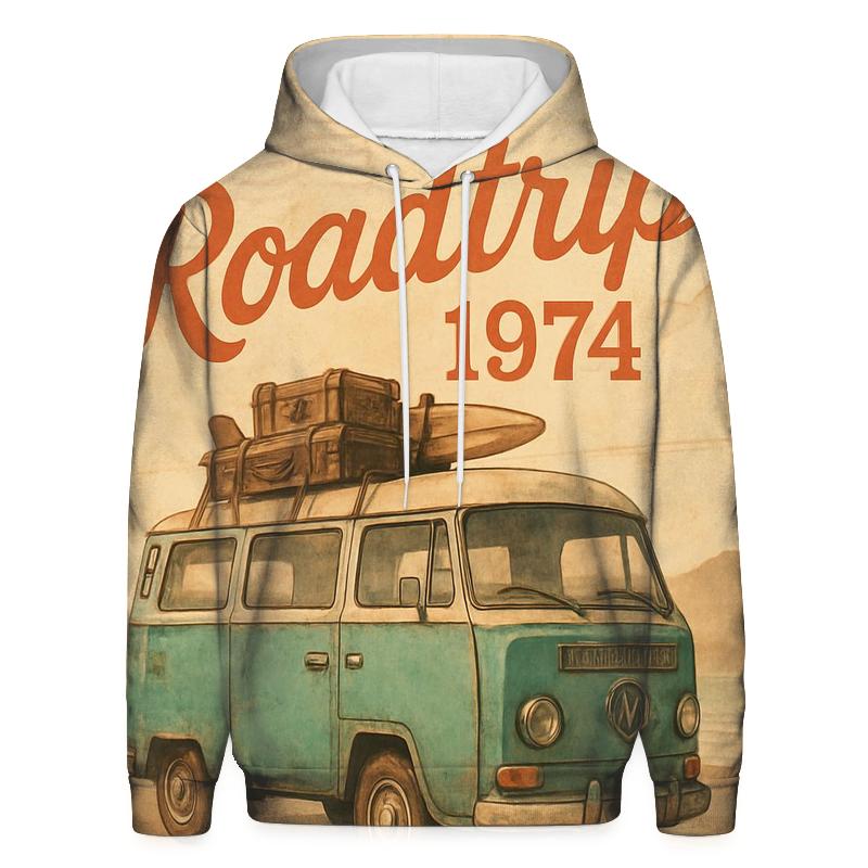 Sunfaded Roadtrip Camper embroidered hoodies