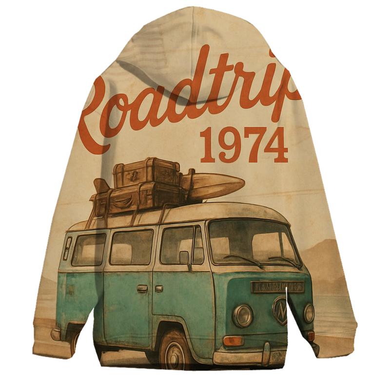 Sunfaded Roadtrip Camper embroidered hoodies