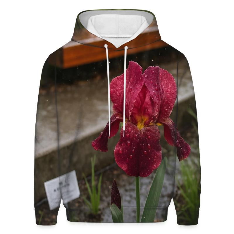 Urban Rain Garden Cerise Iris zip-up hoodies