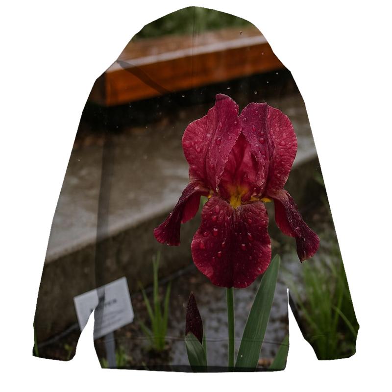 Urban Rain Garden Cerise Iris zip-up hoodies