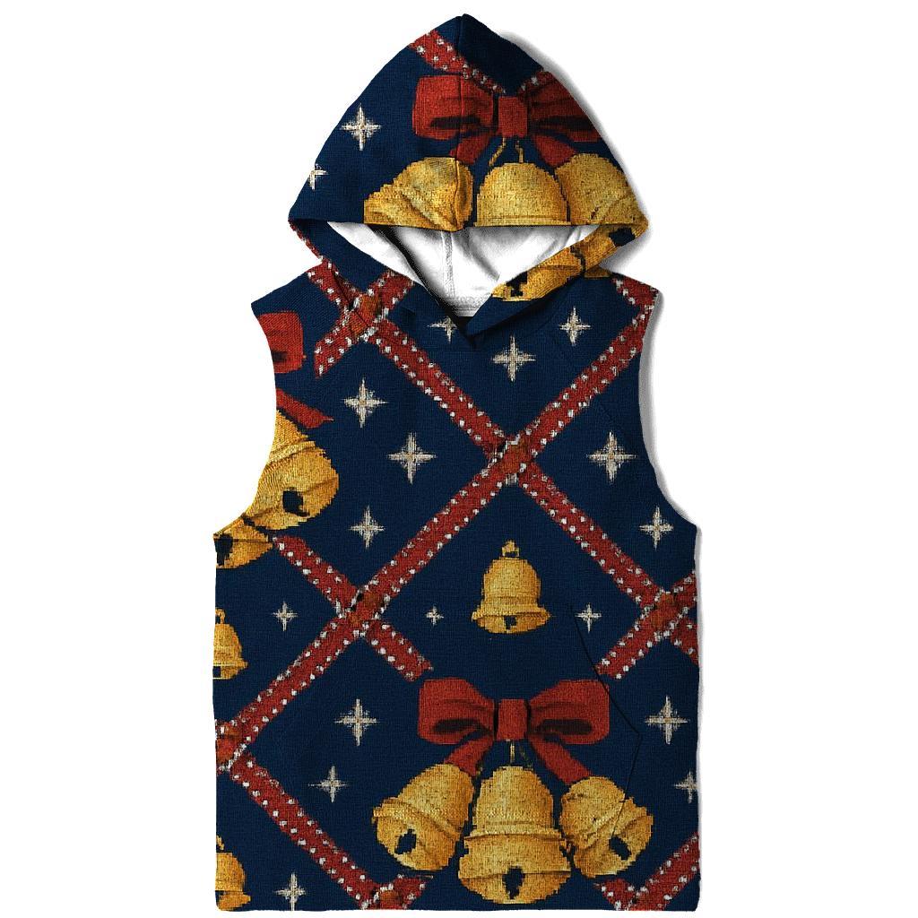 Sleigh Bell Crisscross Bands Design designer hoodies