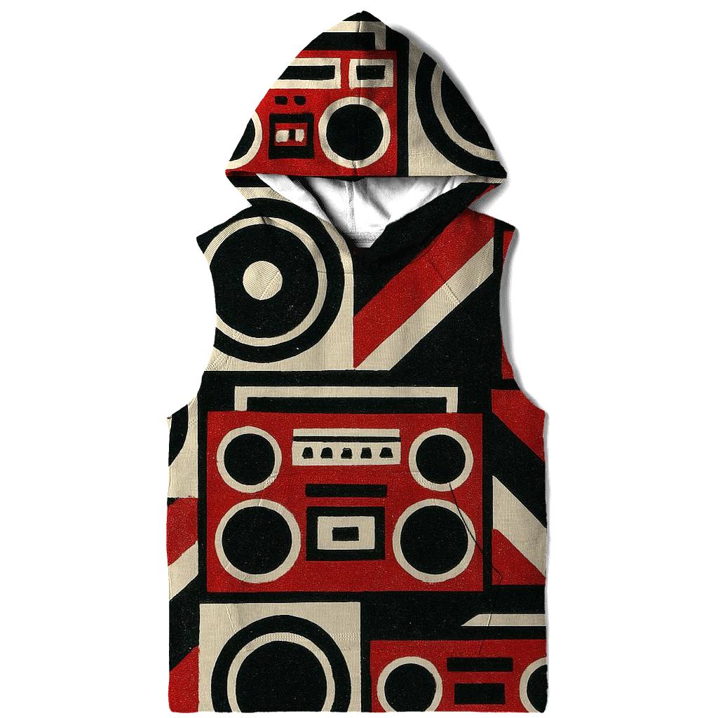 Boom Box Block Print hoodie styles