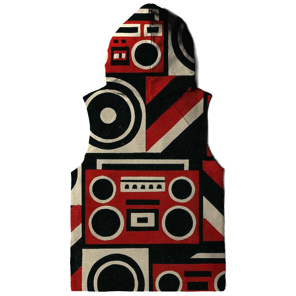Boom Box Block Print hoodie styles