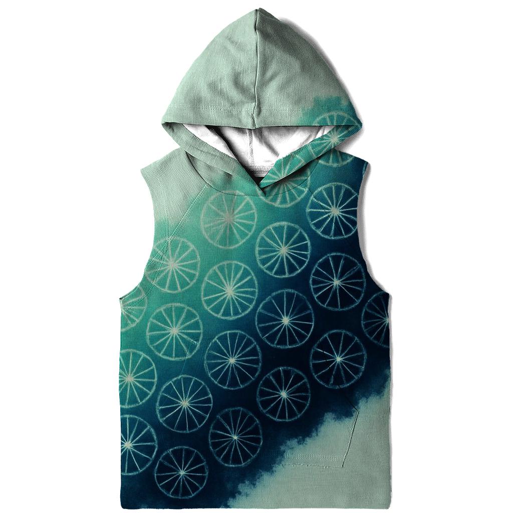 Diagonal Kumo Wave printed hoodies