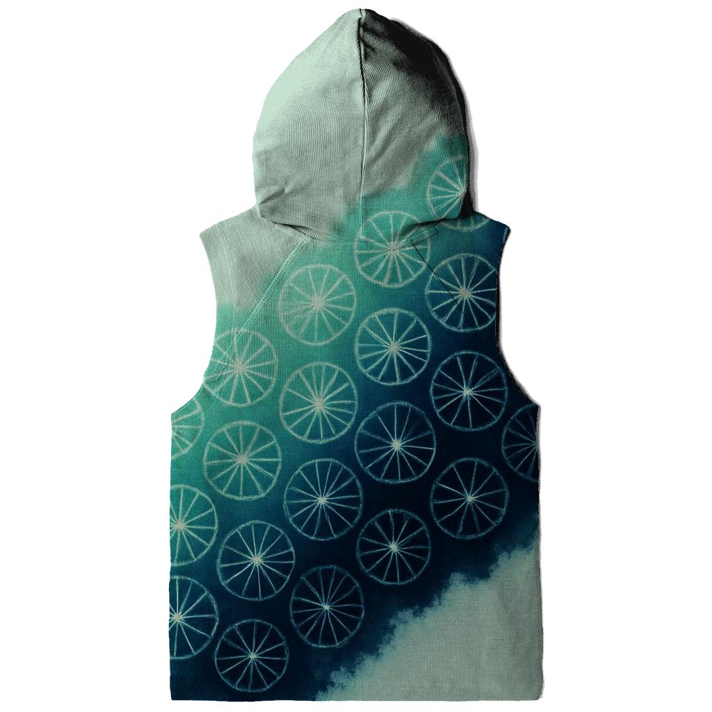 Diagonal Kumo Wave printed hoodies