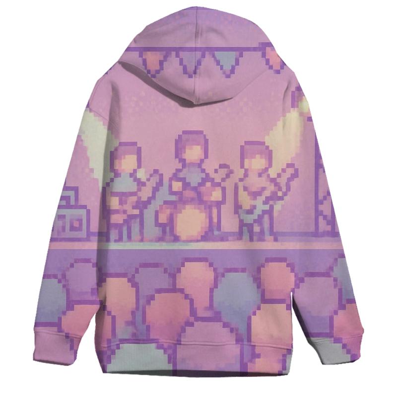 Pixel Concert Prism zip-up hoodies