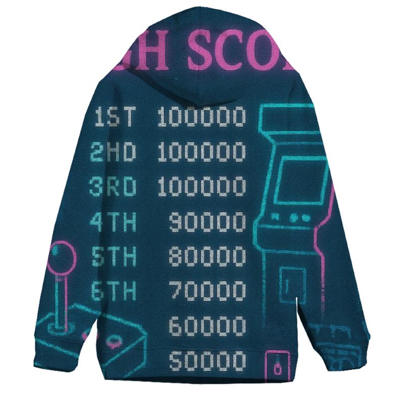 Retro Arcade Pixel Night hoodie styles