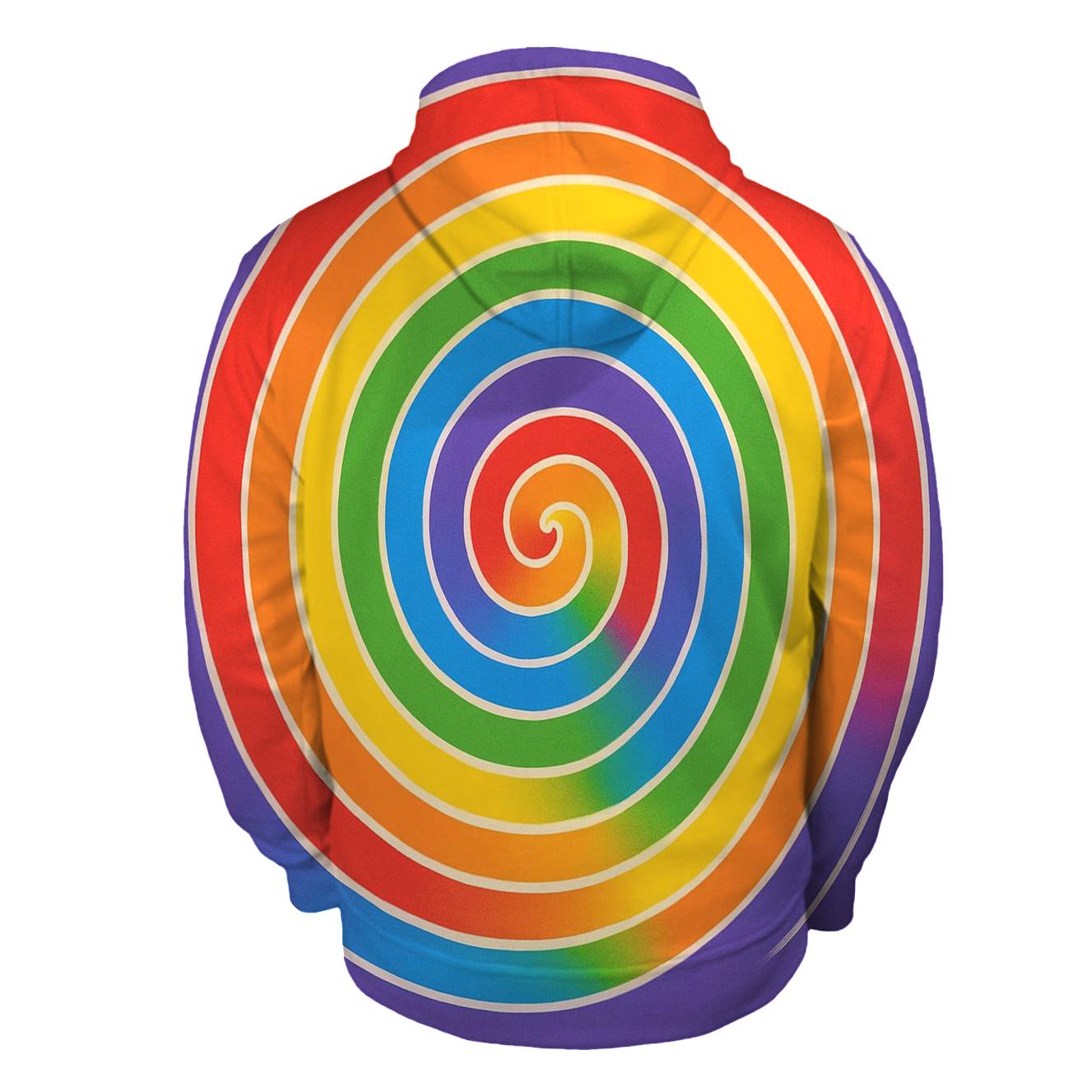 Classic Rainbow Spiral custom hoodies