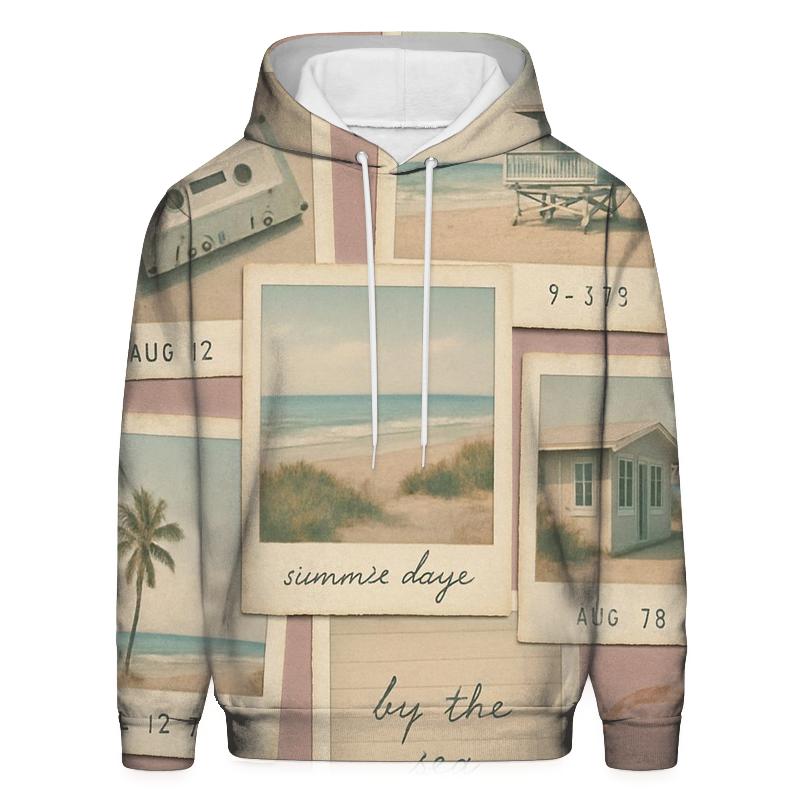Polaroid Summer Collage designer hoodies