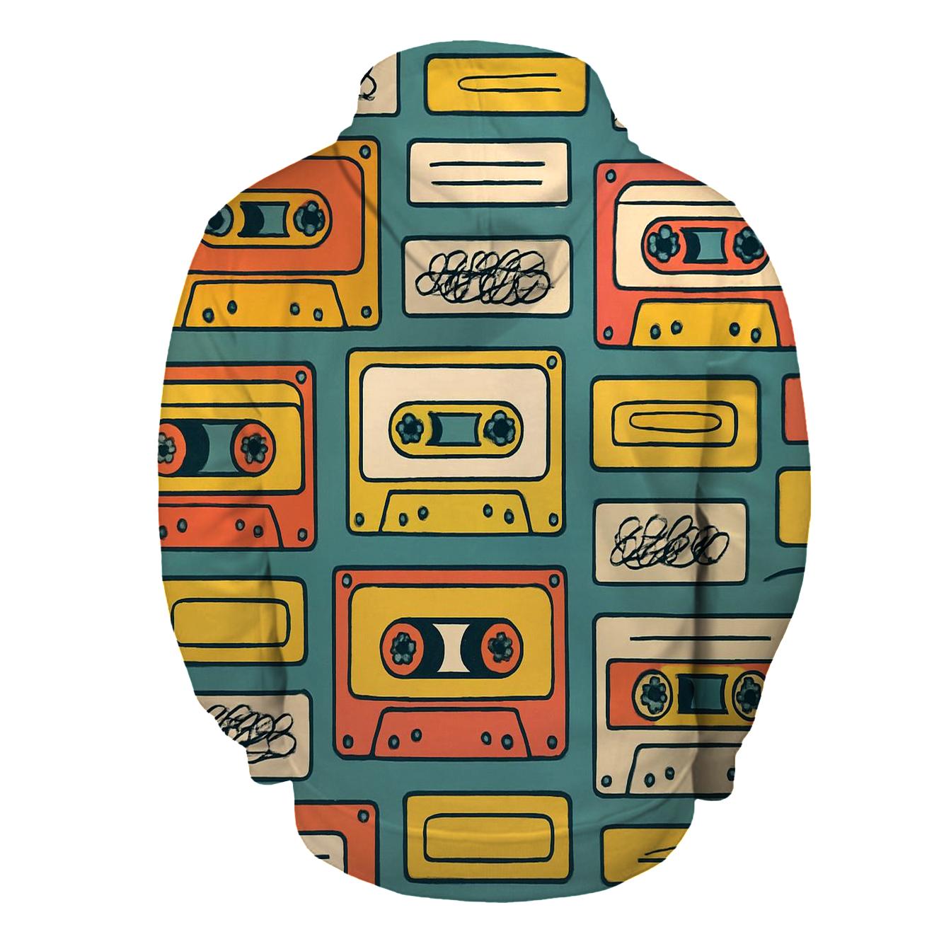 Cassette Tape Collage custom hoodies