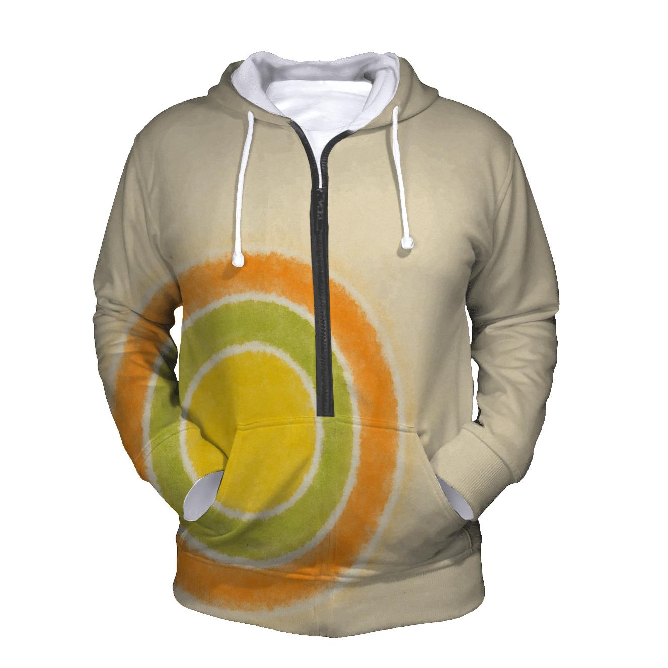 Off Center Citrus Bullseye premium hoodies