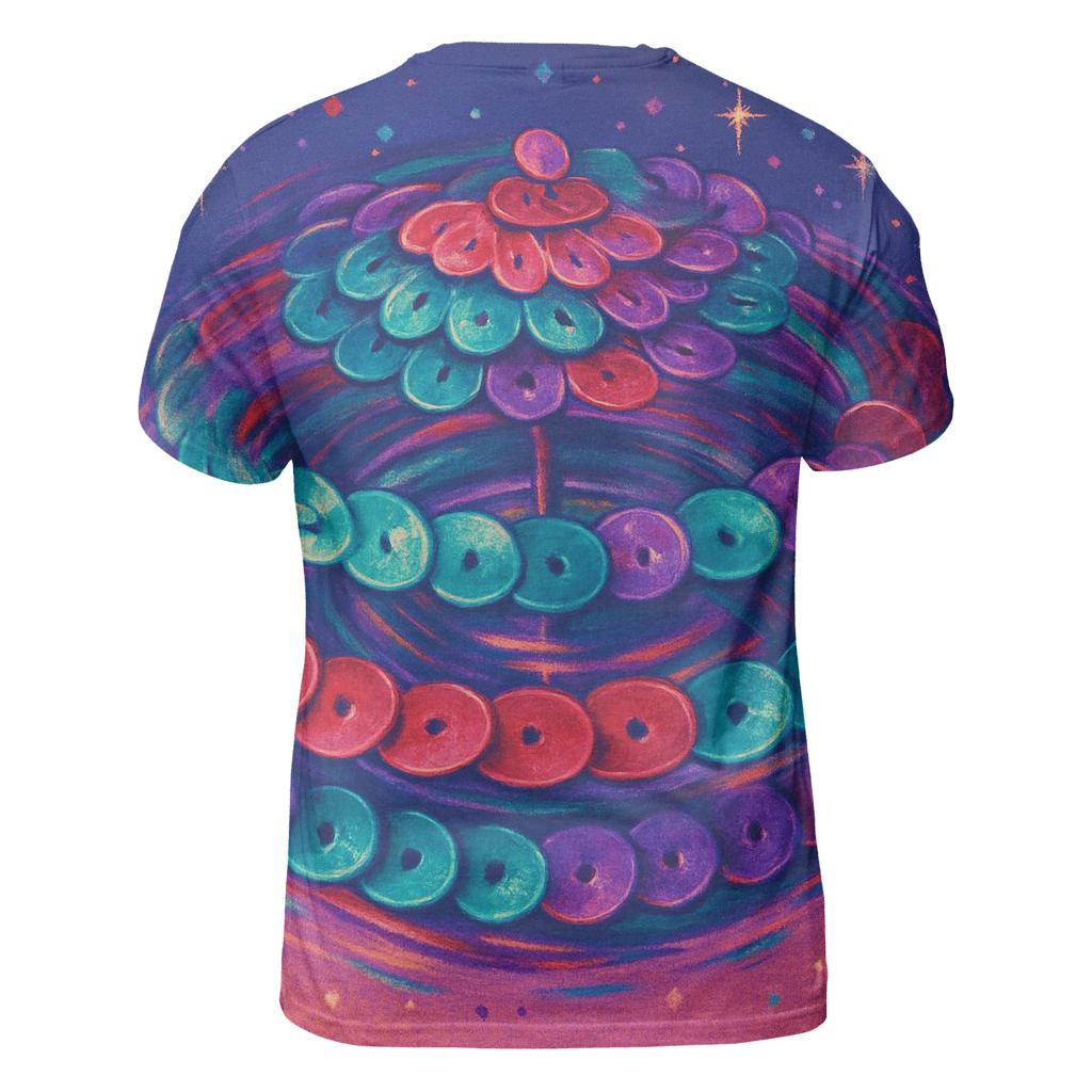 Sequin Carousel trendy printed shirt styles