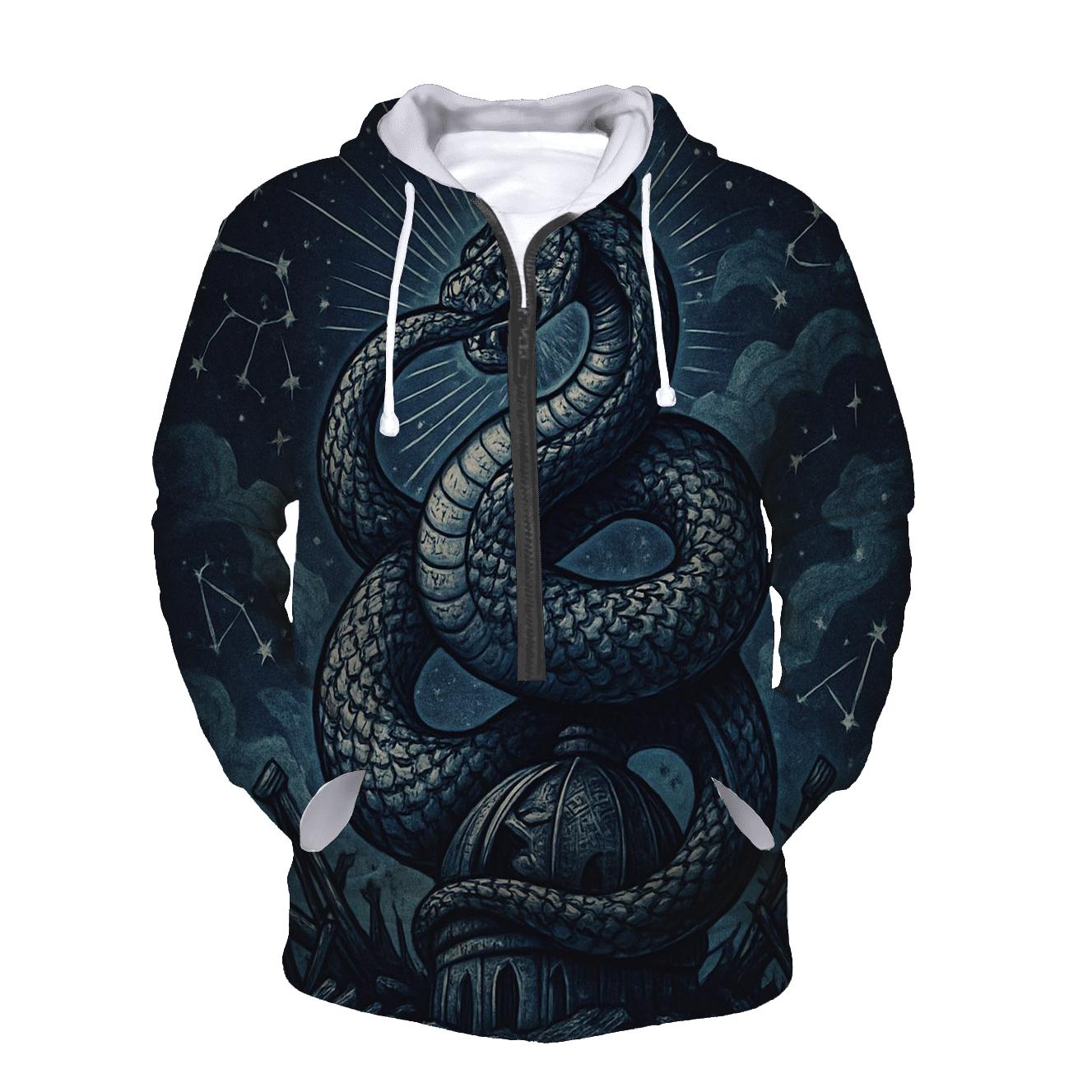 Celestial Coil Sentinel custom hoodies