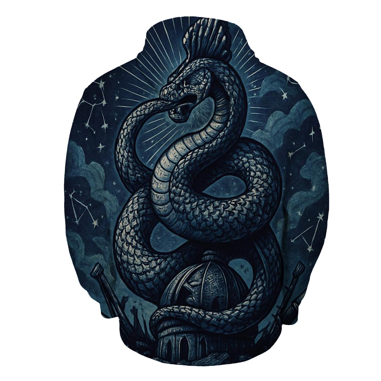 Celestial Coil Sentinel custom hoodies