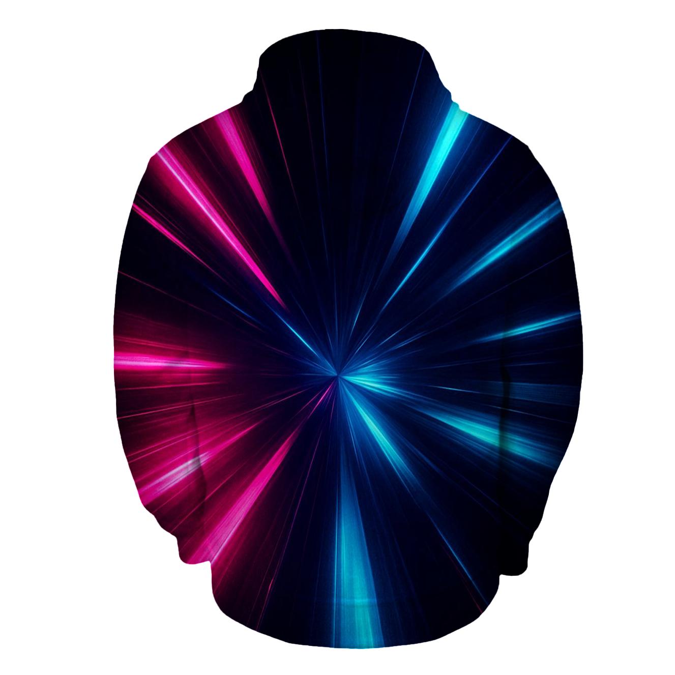 Neon Metro Sweep printed hoodies