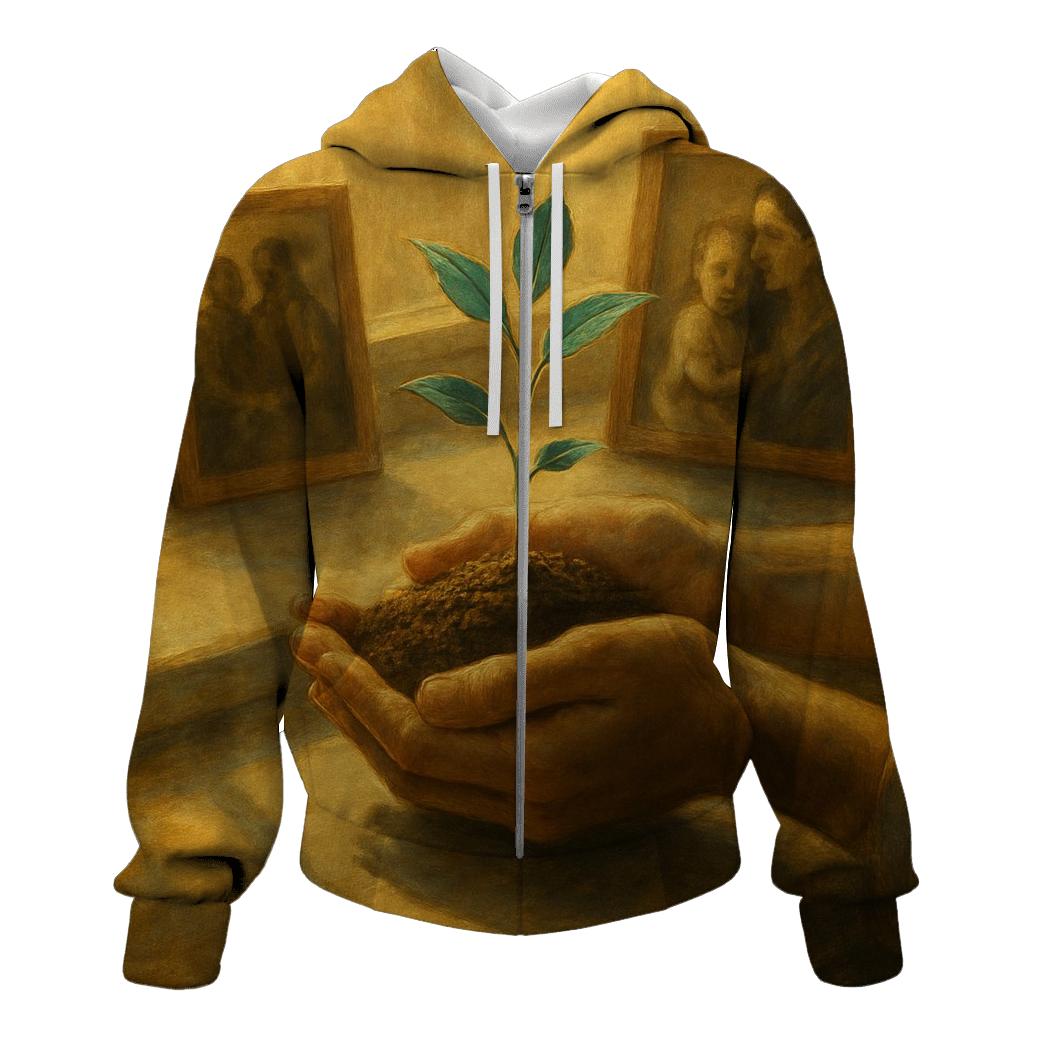 Hands That Build Tomorrow printed hoodies