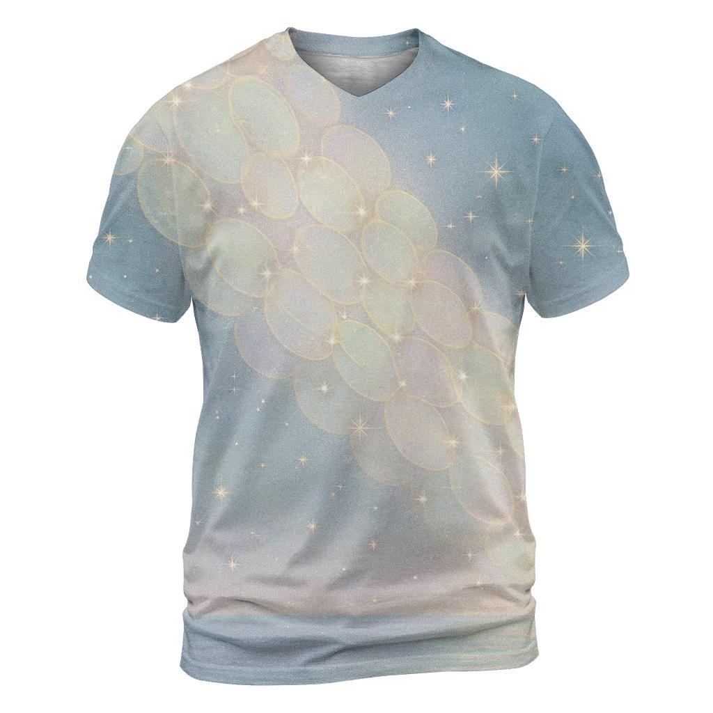 Opal Veil Constellation creative print fashion shirts