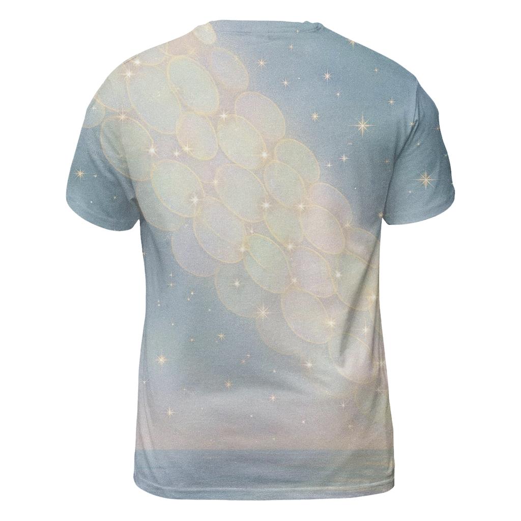 Opal Veil Constellation creative print fashion shirts