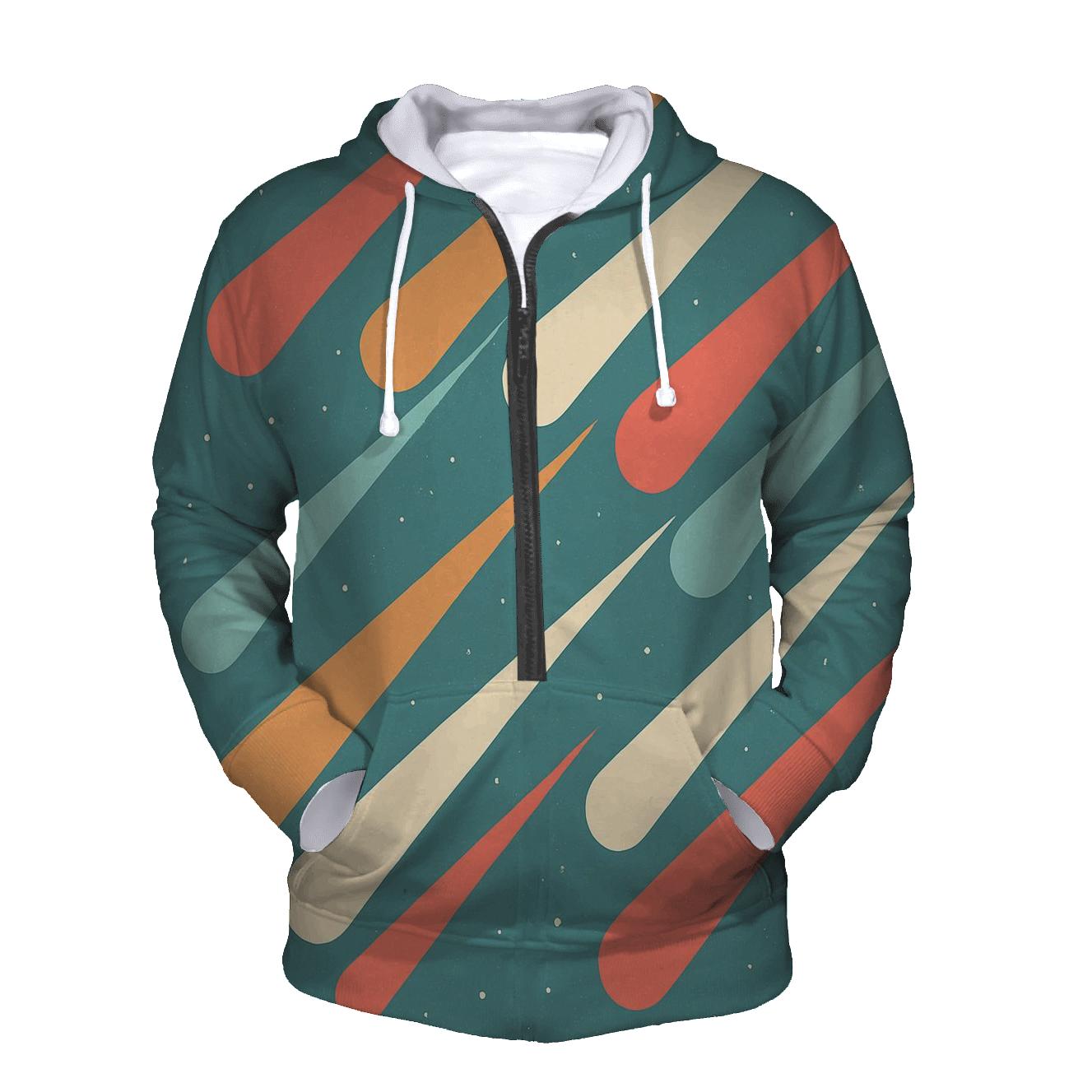 Comet Fan Overprint hoodie styles