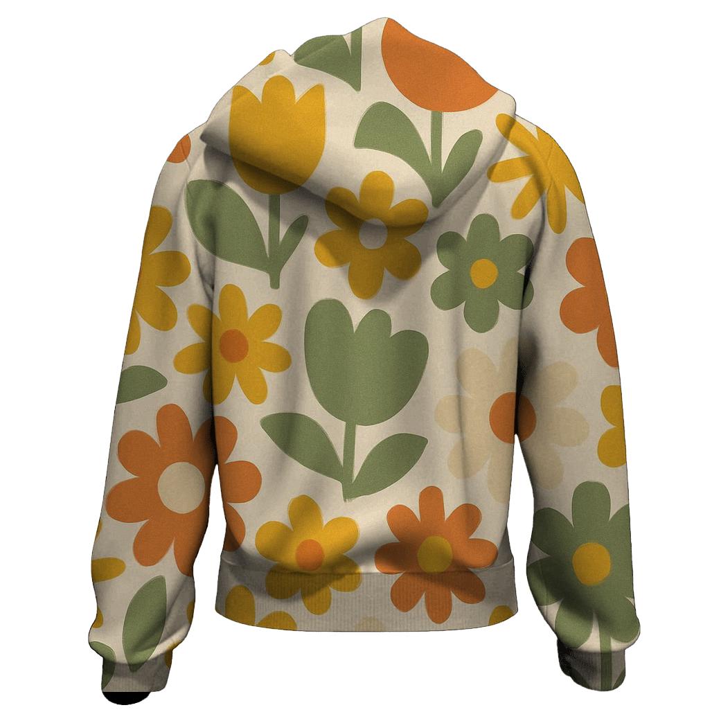 Funky Flower Mosaic hoodie styles