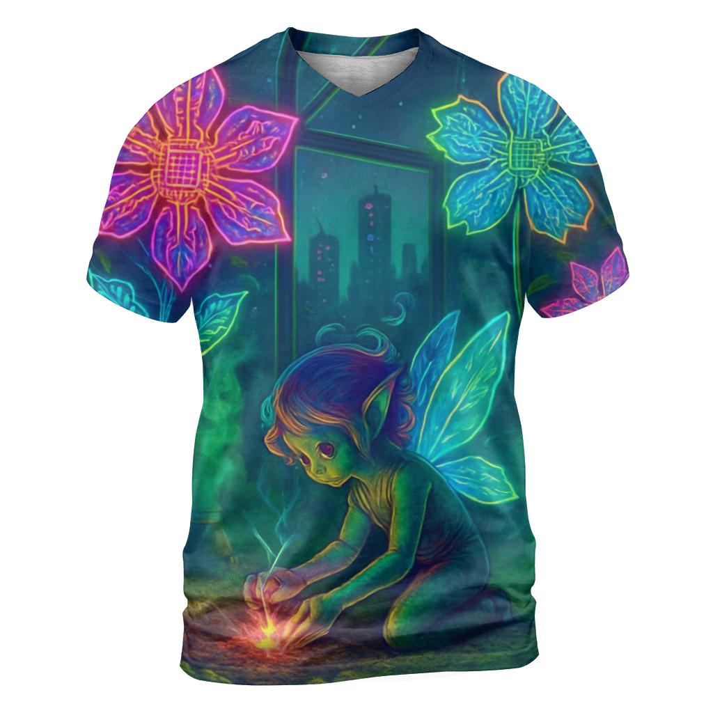 Circuit Garden Sprite statement graphic shirts