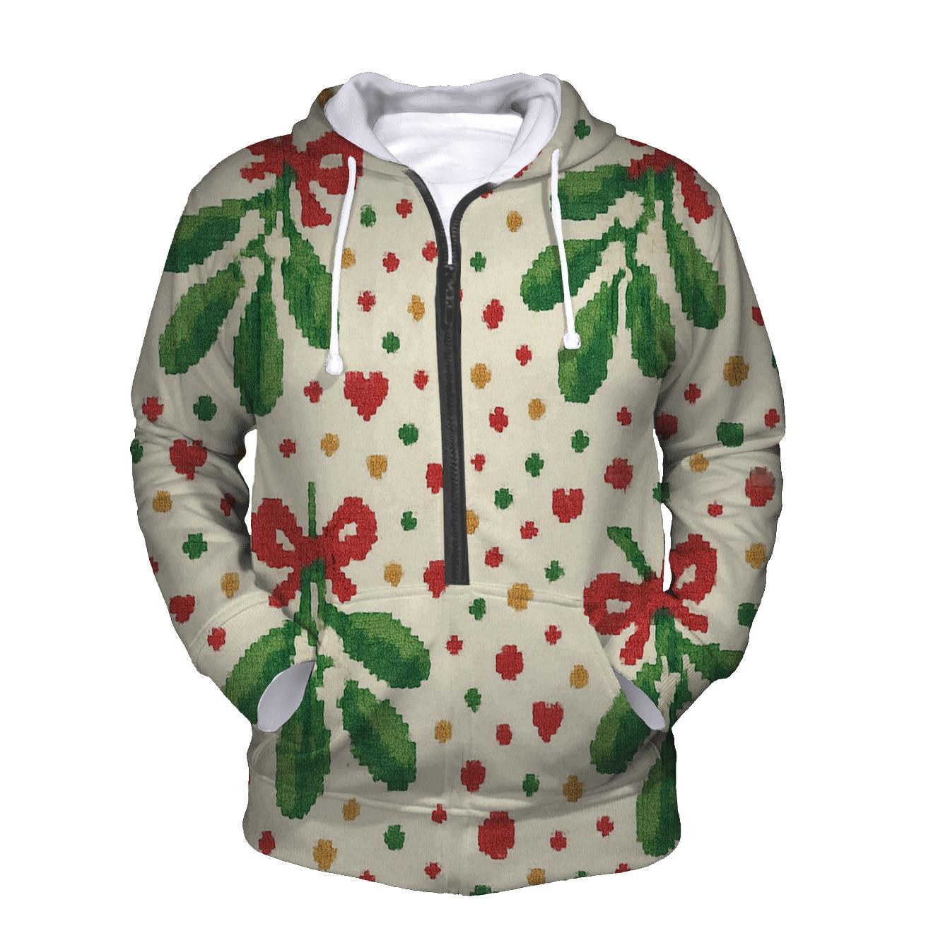 Merry Mistletoe Confetti Design hoodie styles