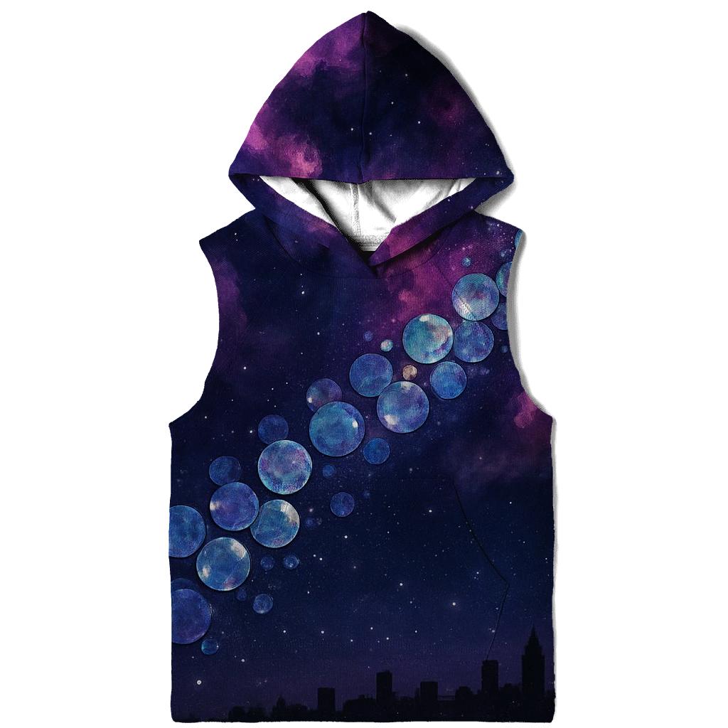 Nebula Sequins zip-up hoodies