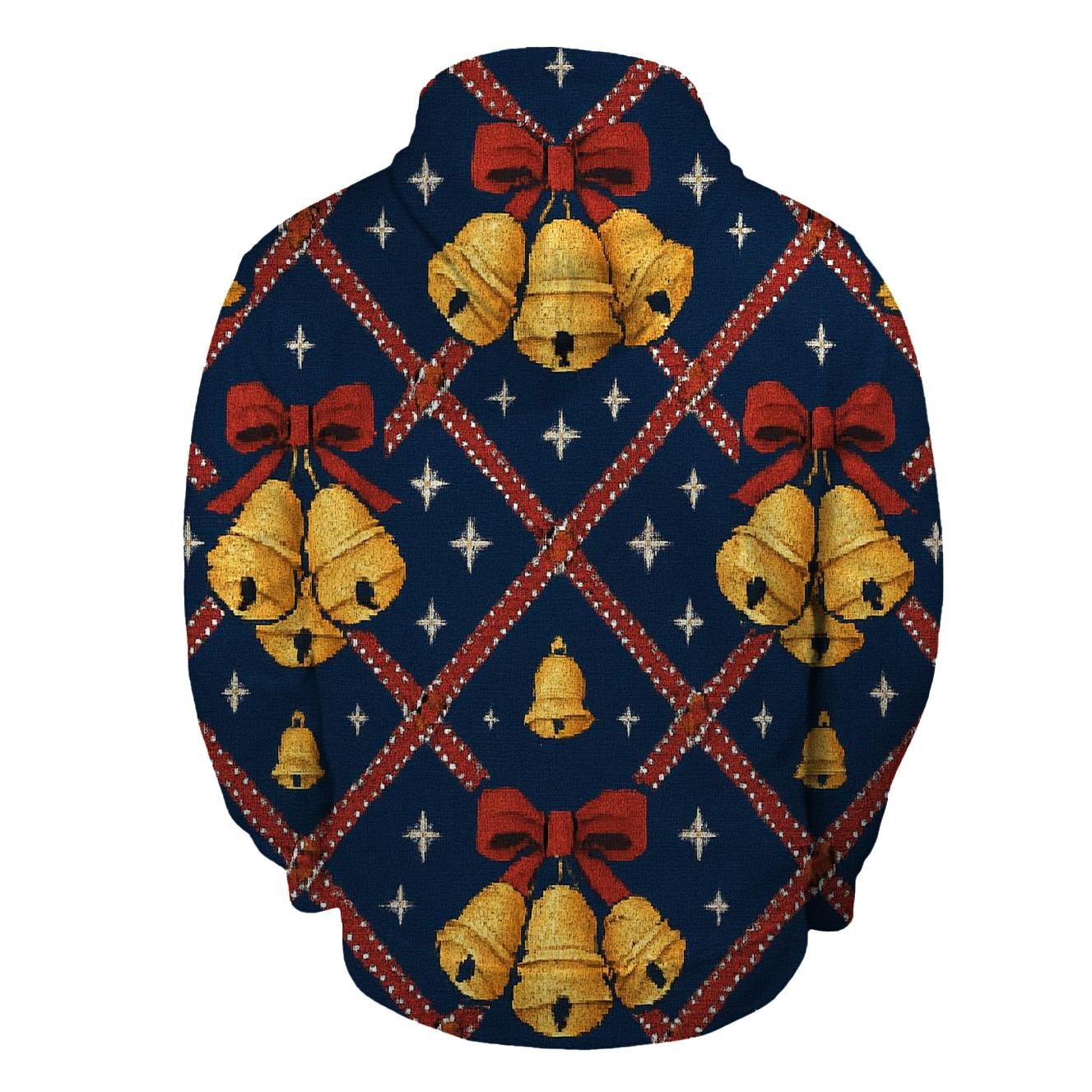 Sleigh Bell Crisscross Bands Design hoodie styles