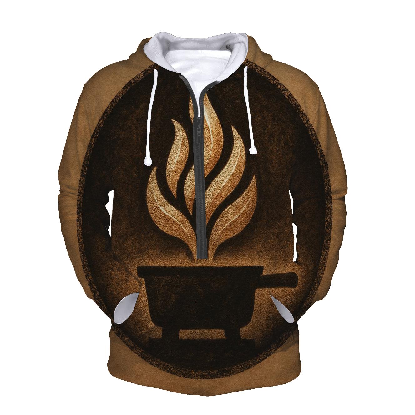 Roast Flame Emblem printed hoodies
