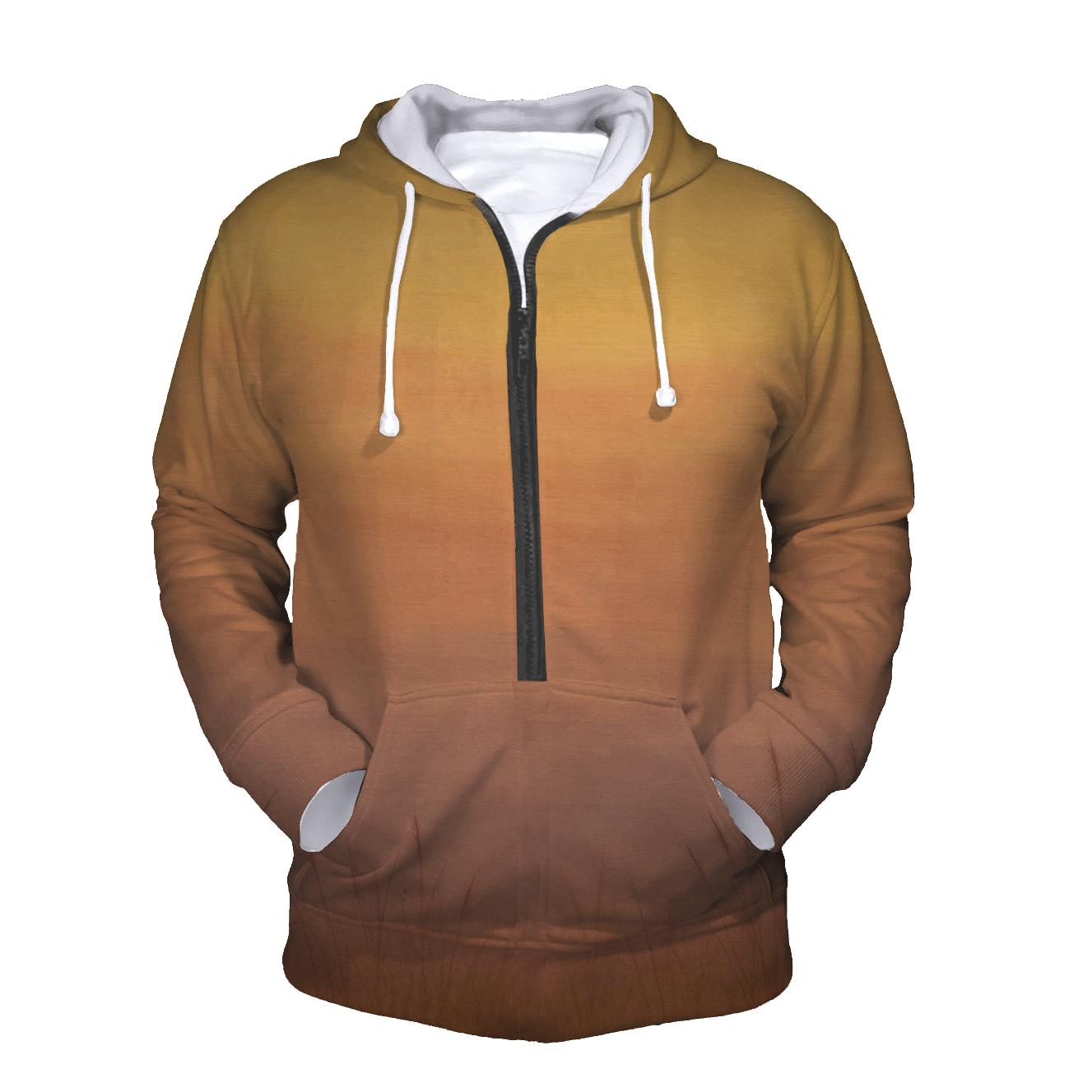 Sunset Meadow Wash zip-up hoodies