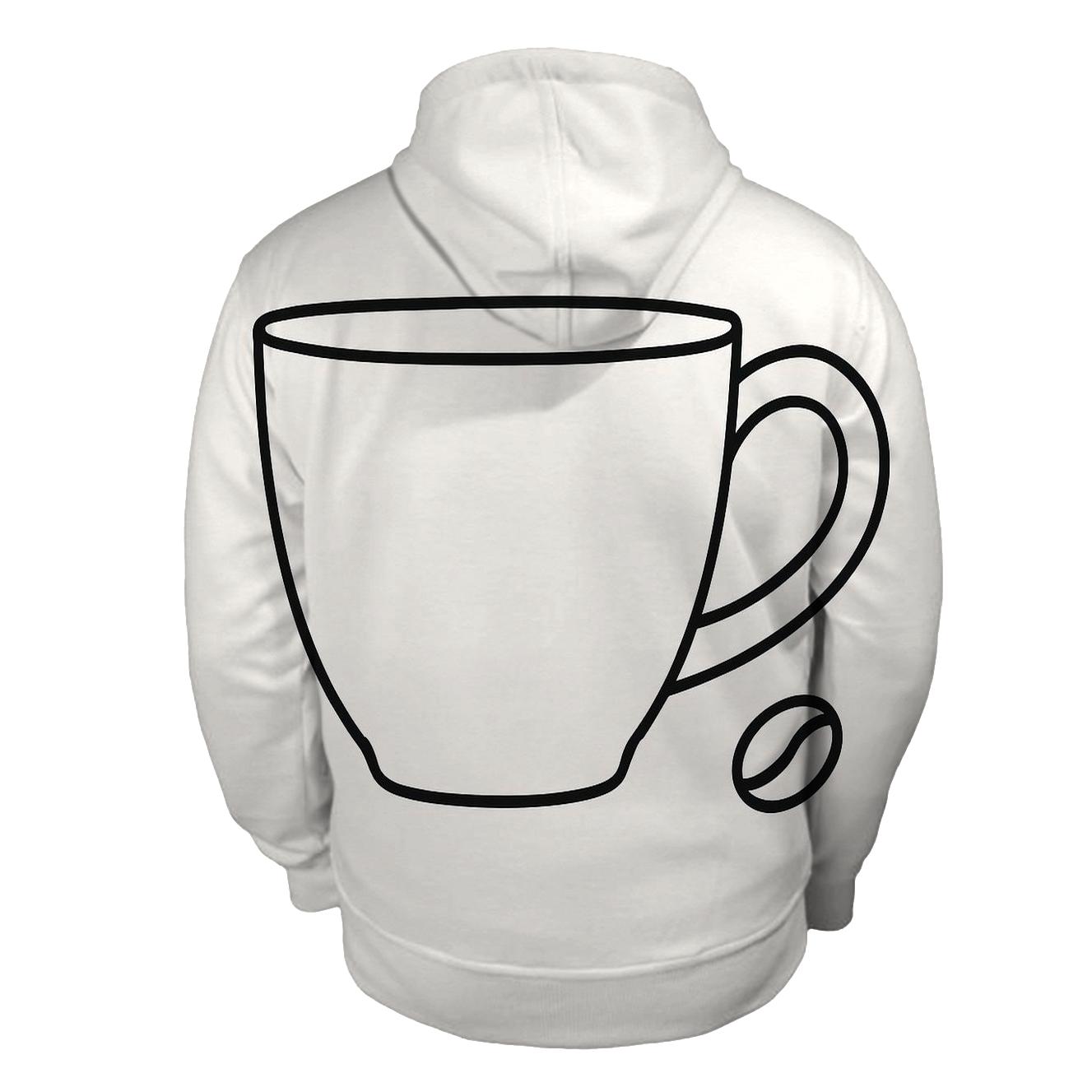 Cup Handle Outline embroidered hoodies