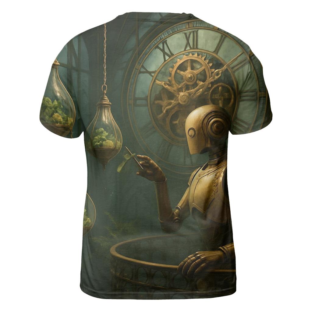 Clocktower Botanist Automaton trendy printed shirt styles